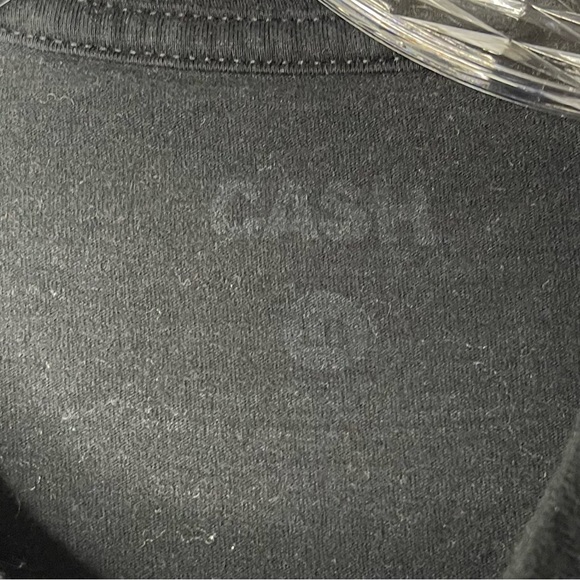 Johnny Cash Walk the Line Bleached Looking Graphic T Shirt Size L - Picture 5 of 5